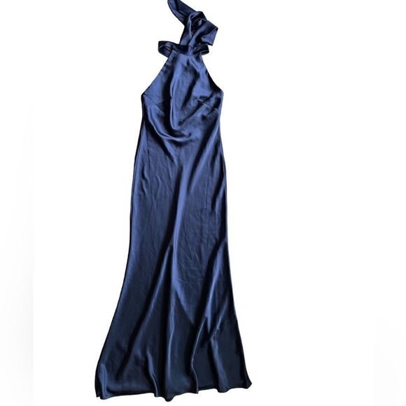 SOCIAL BRIDESMAIDS Halter Column Bridesmaids Gown Dress Size SB - Picture 7 of 8